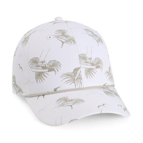 Imperial Headwear Adjustable / Offshore White Imperial - The Outtasite Printed Performance Rope Cap