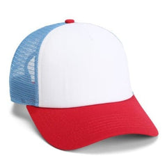 Imperial Headwear Adjustable / White/Red/Sky Blue Imperial - North Country Trucker Cap