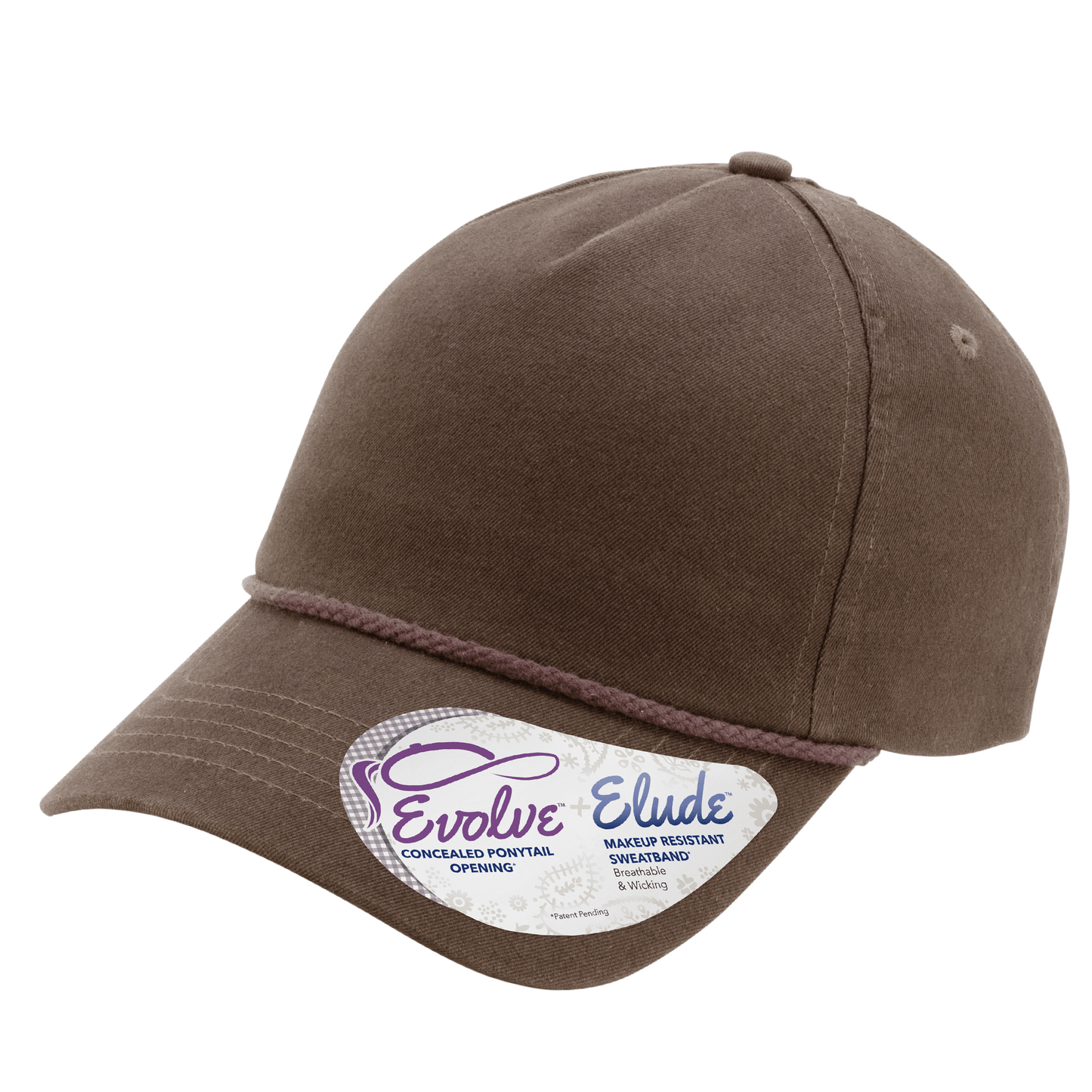 Infinity Her Headwear Adjustable / Chocolate/Fawn Infinity Her - MAYA Washed 5-Panel Rope Ponytail Cap