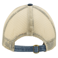 Infinity Her Headwear Adjustable / Denim/Khaki Infinity Her - DAISY Denim Mesh-Back Ponytail Cap