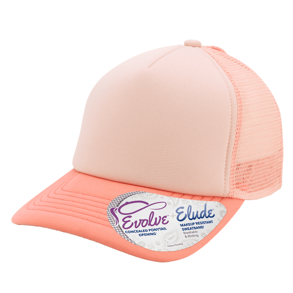 Infinity Her Headwear Adjustable / Dusty Pink/Pink/Butterfly Infinity Her - ROSIE Foam Trucker Ponytail Cap