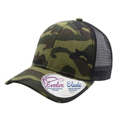 Infinity Her Headwear Adjustable / Fashion Camo/Black Infinity Her - CHARLIE Trucker Ponytail Cap Patterned