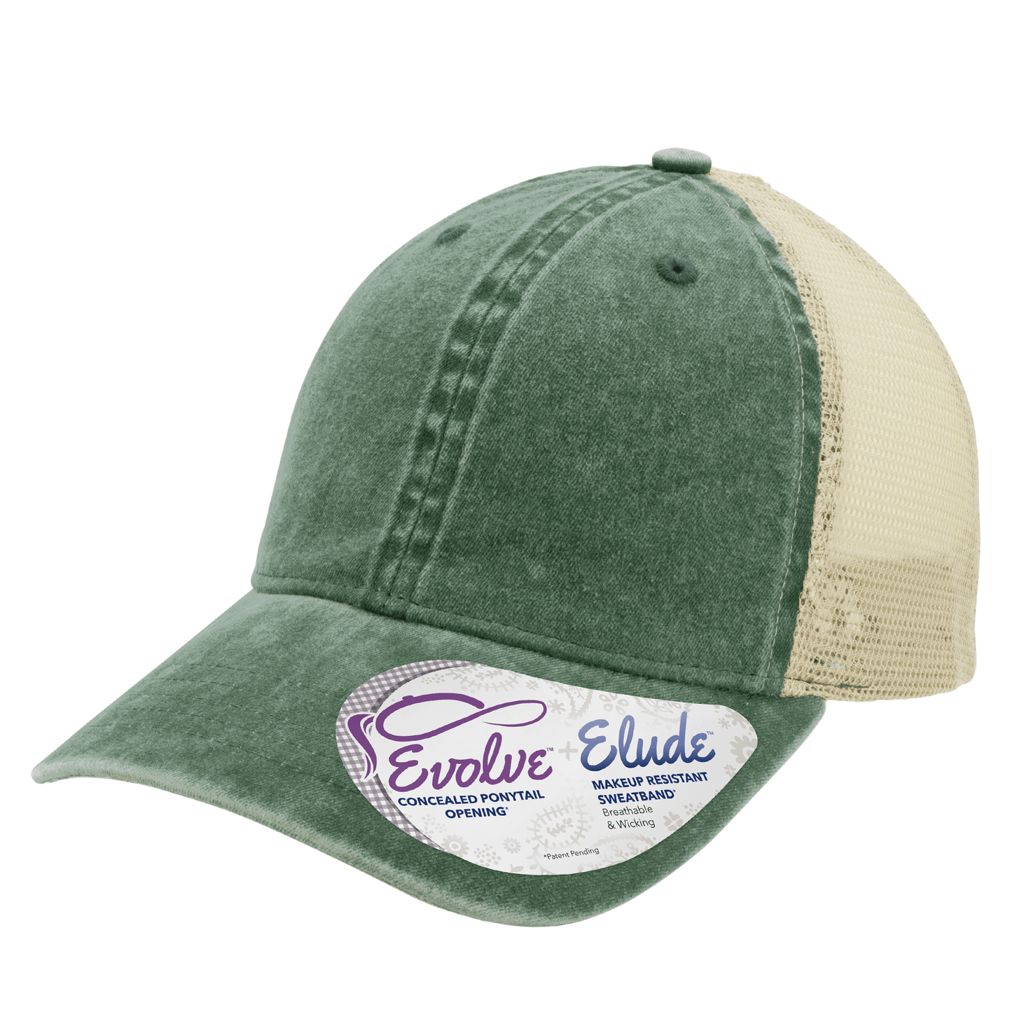 Infinity Her Headwear Adjustable / Jade/Daisy/Khaki Infinity Her - TESS Mesh Back Ponytail Cap