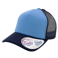 Infinity Her Headwear Adjustable / Light Blue/Navy/Graffiti Infinity Her - ROSIE Foam Trucker Ponytail Cap