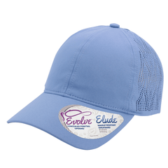 Infinity Her Headwear Adjustable / Periwinkle/Floral Infinity Her - GABY Perforated Performance Ponytail Cap