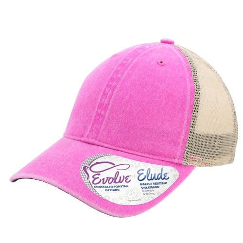 Infinity Her Headwear Adjustable / Rose/Polka Dots Infinity Her - TESS Mesh Back Ponytail Cap