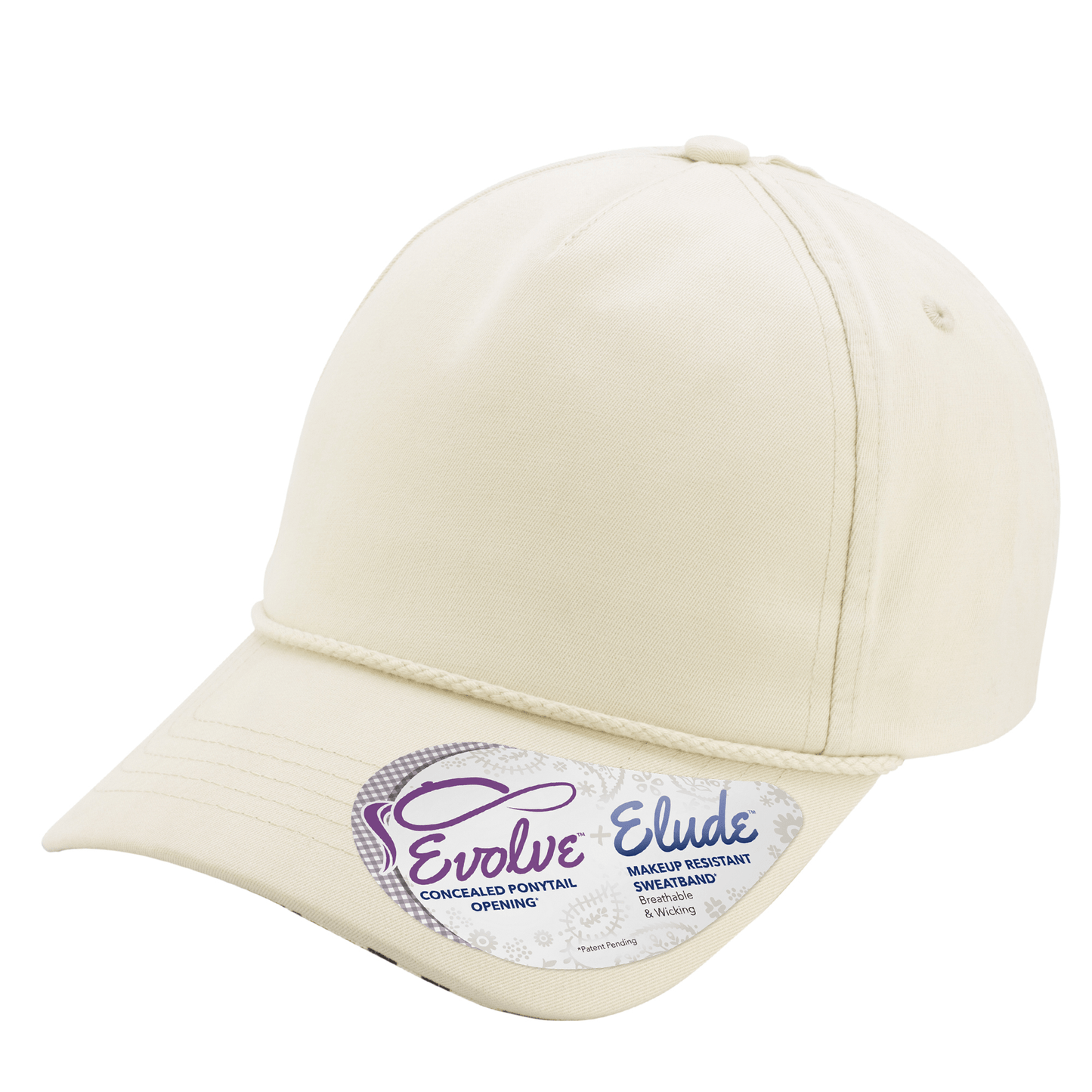 Infinity Her Headwear Adjustable / Vanilla/Longhorn Infinity Her - MAYA Washed 5-Panel Rope Ponytail Cap