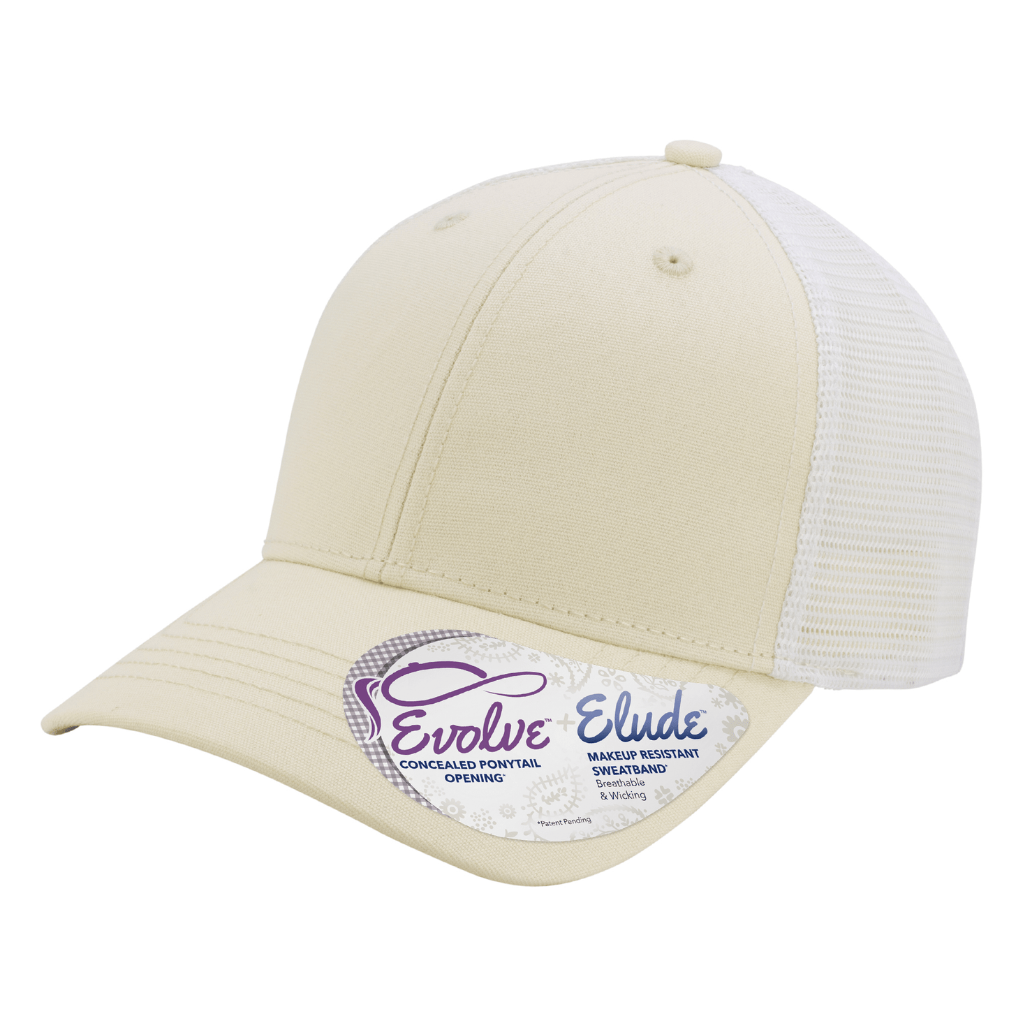 Infinity Her Headwear Adjustable / Vanilla/White Infinity Her - CHARLIE Trucker Ponytail Cap Solid