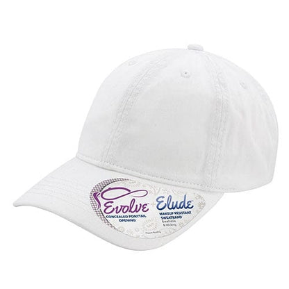 Infinity Her Headwear Adjustable / White/Floral Infinity Her - CASSIE Ponytail Cap
