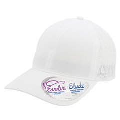 Infinity Her Headwear Adjustable / White/Floral Infinity Her - GABY Perforated Performance Ponytail Cap