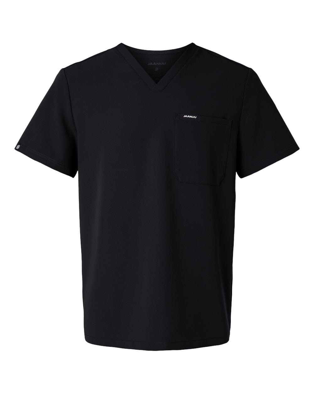 JAANUU Scrubs XS / Black JAANUU - Men's Holmes Everyday 1-Pocket Scrub V-Neck Top