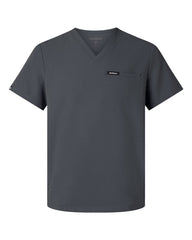 JAANUU Scrubs XS / Carbon Grey JAANUU - Men's Platt 3-Pocket Scrub V-Neck Top