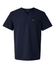 JAANUU Scrubs XS / Midnight Navy JAANUU - Men's Holmes Everyday 1-Pocket Scrub V-Neck Top