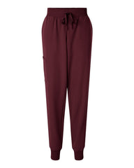 JAANUU Scrubs XXS / Burgundy JAANUU - Women's Silex Knit-Waist Scrub Joggers