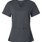 JAANUU Scrubs XXS / Carbon Grey JAANUU - Women's Cesi Ultrasoft Scrub V-Neck Top