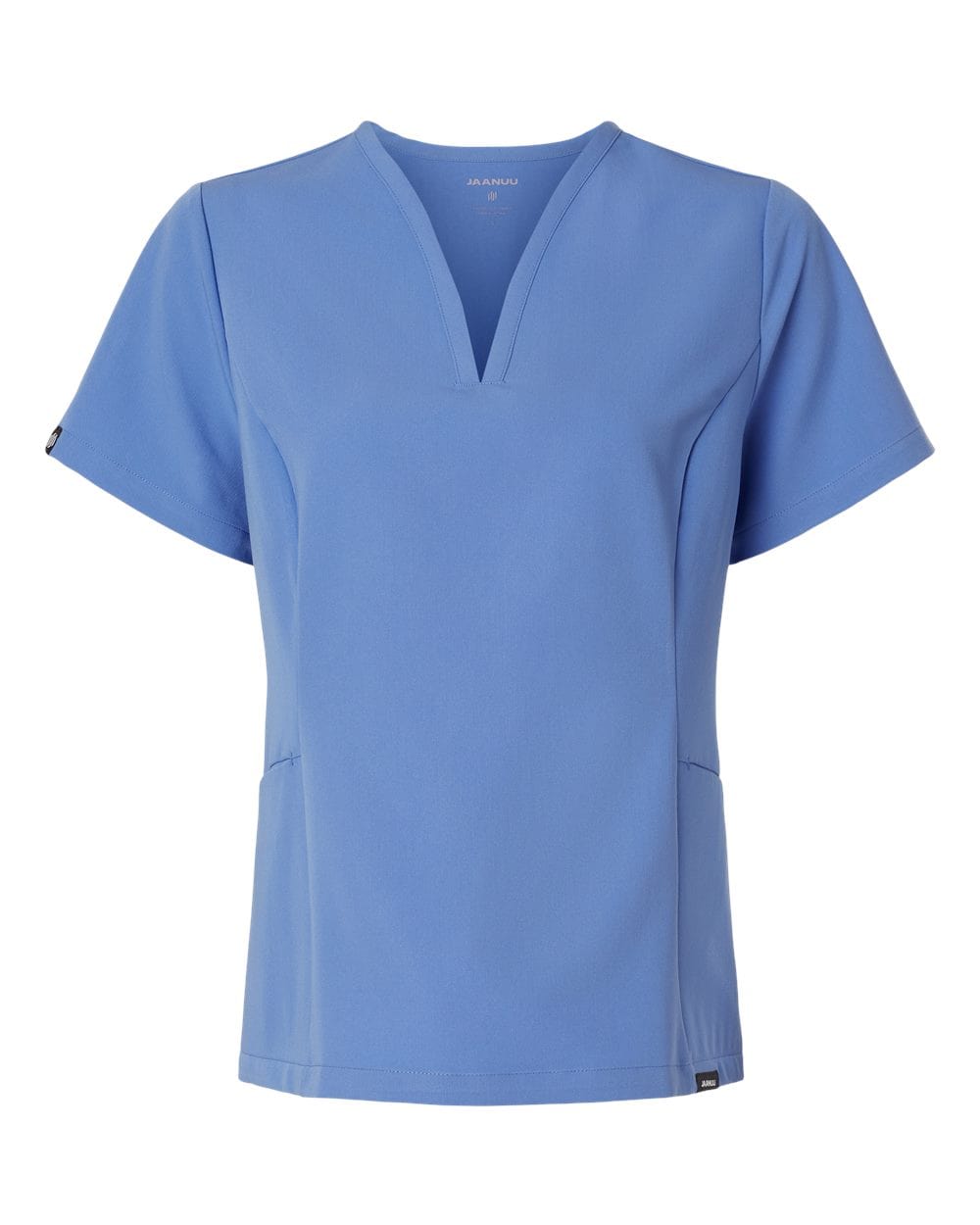 JAANUU Scrubs XXS / Ceil Blue JAANUU - Women's Calix Fit & Flare Scrub V-Neck Top