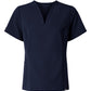 JAANUU Scrubs XXS / Midnight Navy JAANUU - Women's Calix Fit & Flare Scrub V-Neck Top