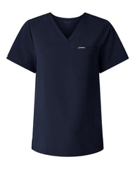 JAANUU Scrubs XXS / Midnight Navy JAANUU - Women's Rhena Essential 1-Pocket Scrub V-Neck Top