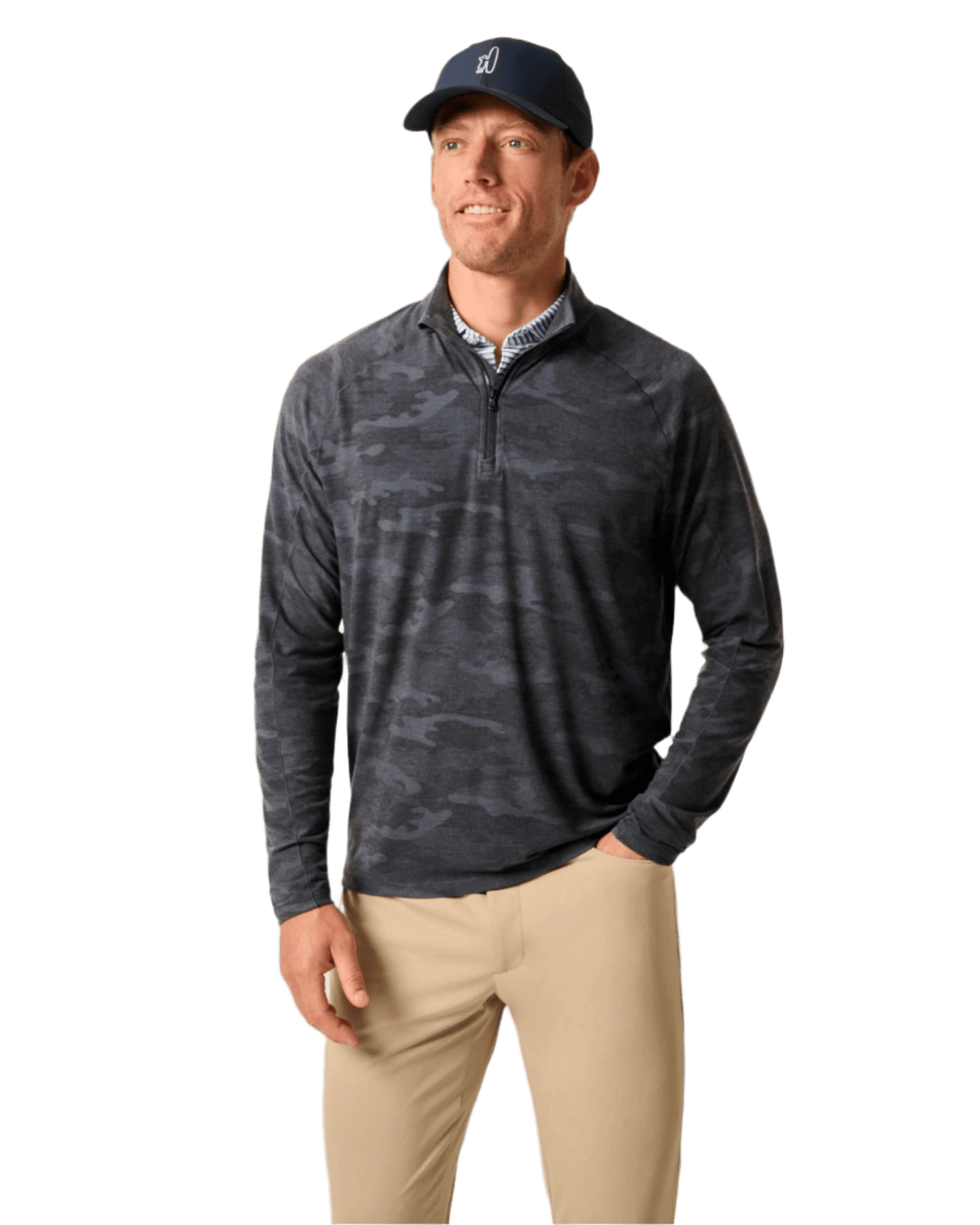 johnnie-O Layering johnnie-O - Patton Performance Camo 1/4-Zip Pullover