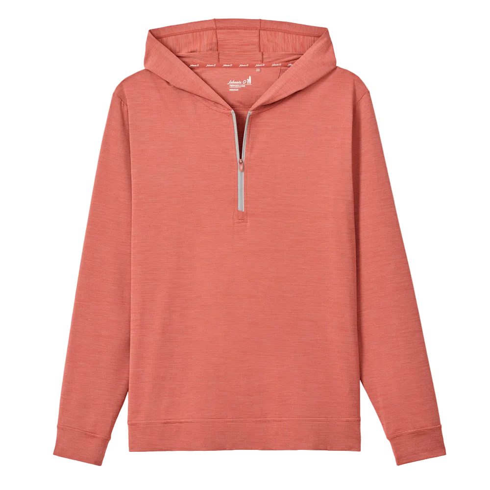 Johnnie-O Layering S / Washed Red Johnnie-O - Bixler Performance 1/4 Zip Hoodie