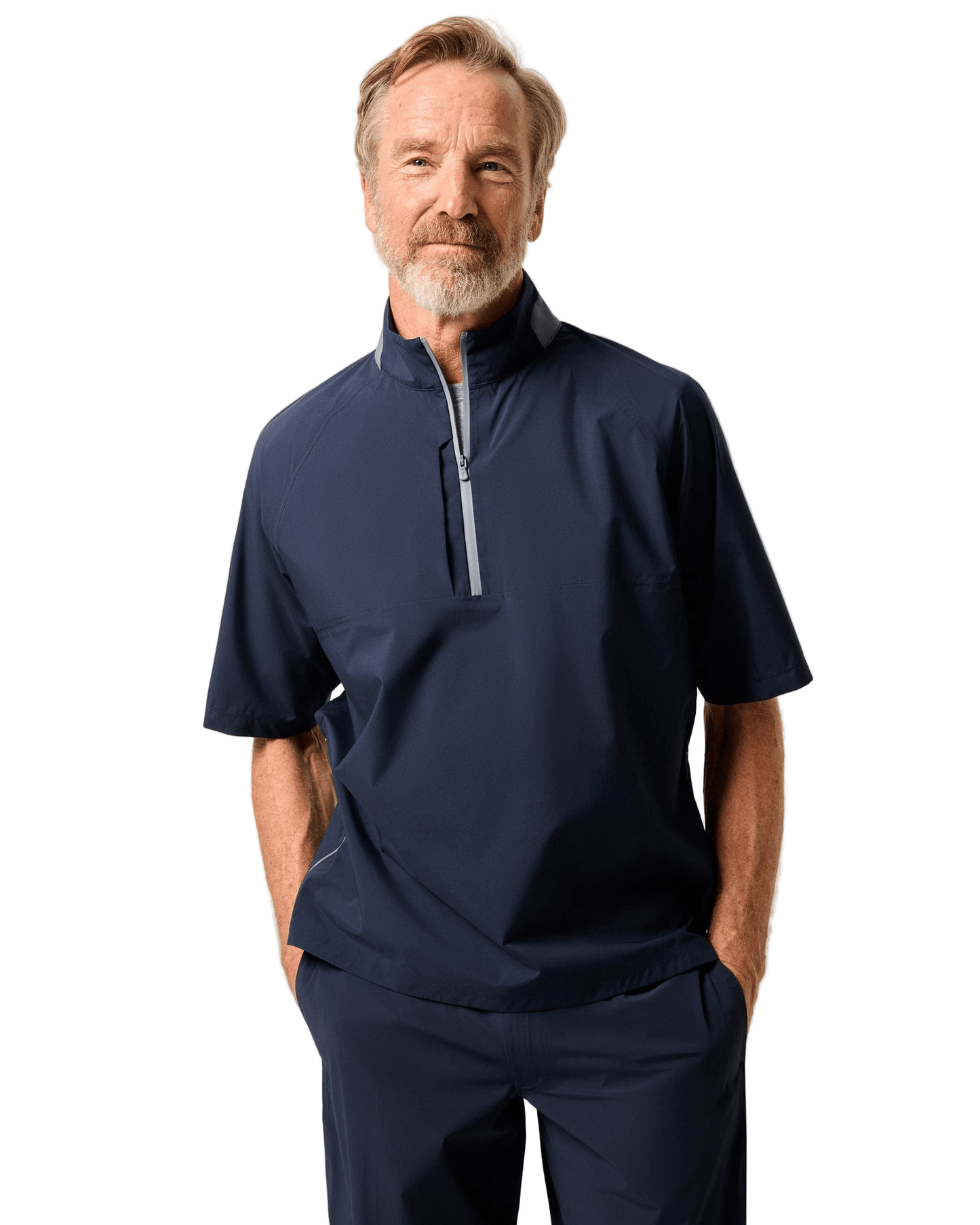 Johnnie-O Outerwear Johnnie-O - Stealth Stowable Short Sleeve Rain Jacket