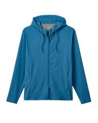 johnnie-O Outerwear S / Barrels Blue johnnie-O - Marshal Featherweight Hooded Jacket