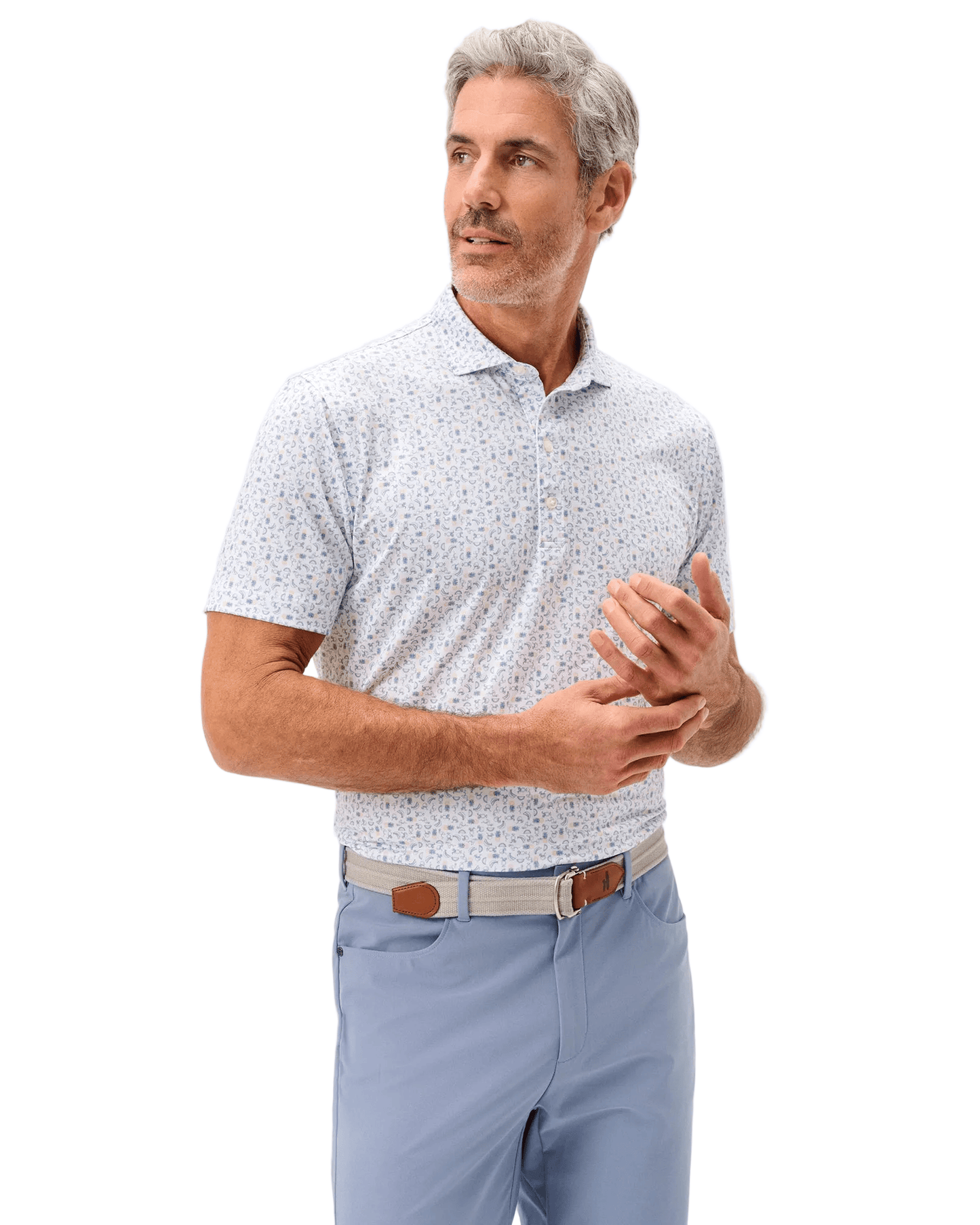 Johnnie-O Polos Johnnie-O - Cabana Bar Performance Jersey Polo