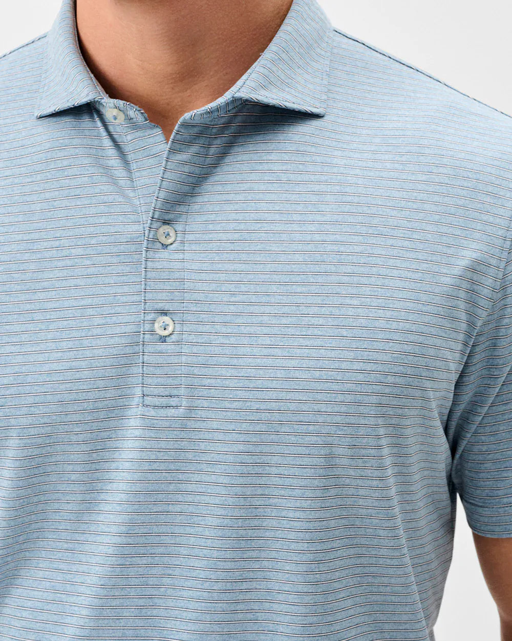 Johnnie-O Polos Johnnie-O - Michael Stripe Performance Jersey Polo