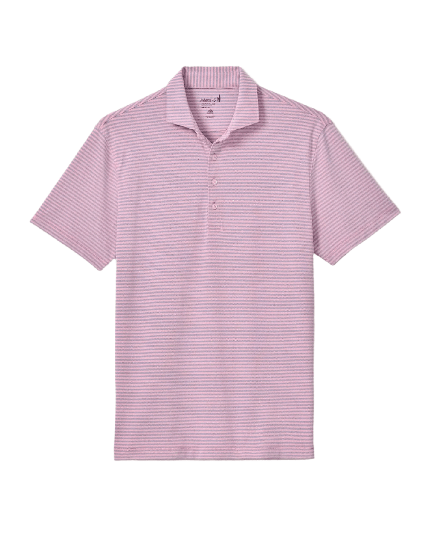 Johnnie-O Polos S / Azalea Johnnie-O - Stetson Stripe Performance Mesh Polo