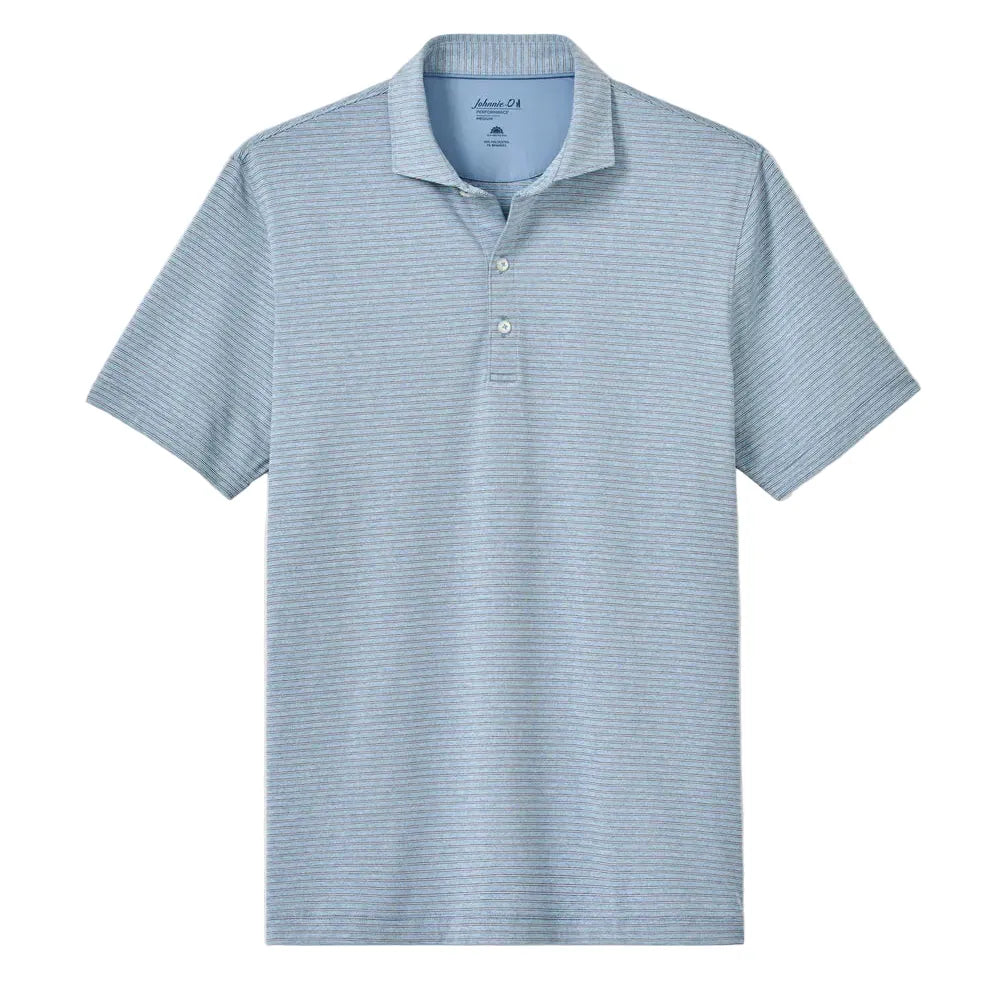 Johnnie-O Polos S / Carbon Navy Johnnie-O - Michael Stripe Performance Jersey Polo