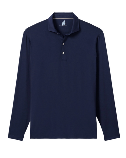 Johnnie-O Polos S / Navy 2 (Solid) Johnnie-O - Swing Long Sleeve Featherweight Performance Polo
