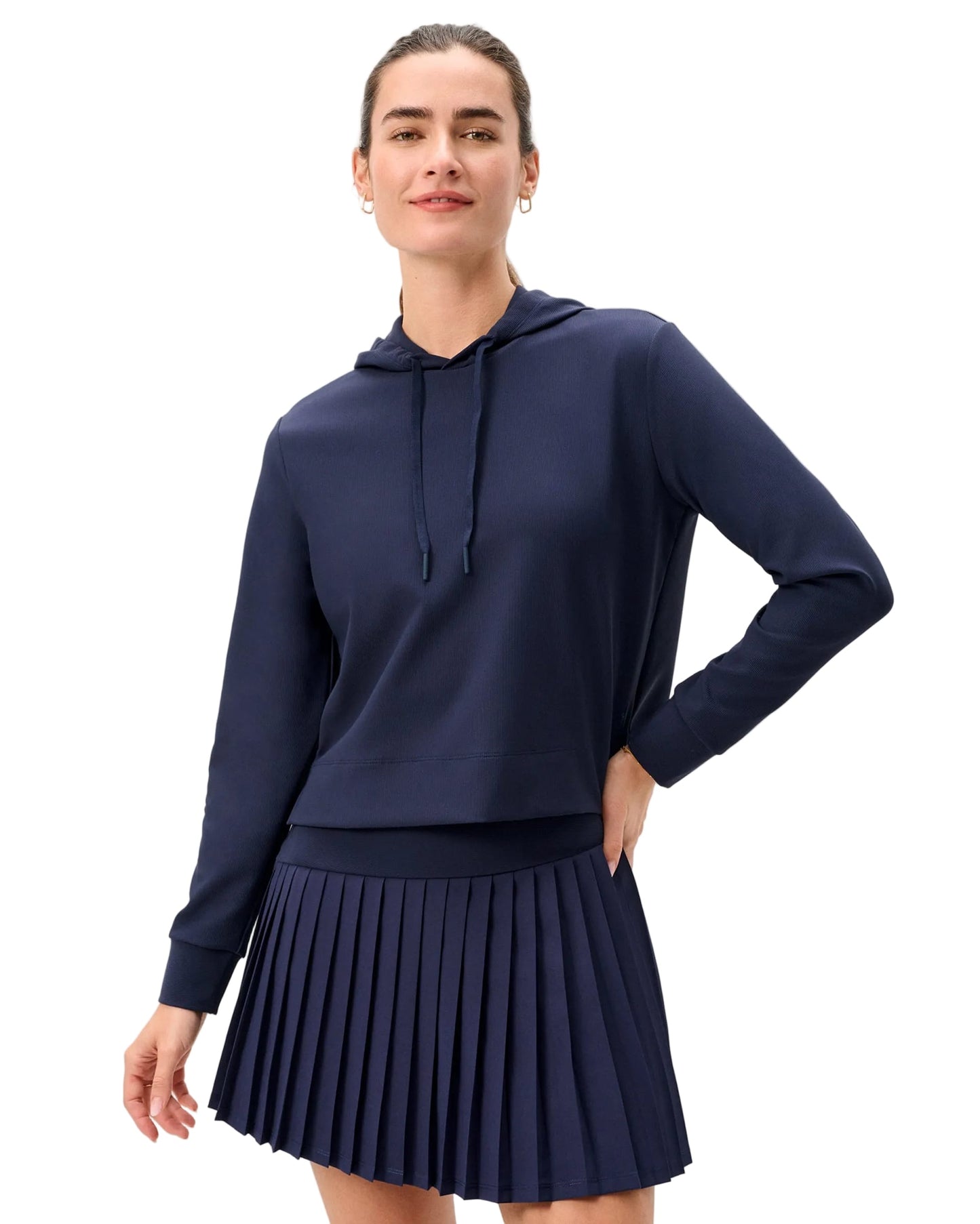 Johnnie-O Sweatshirts Johnnie-O - Women's Hoppin Ribbed Knit Performance Hoodie