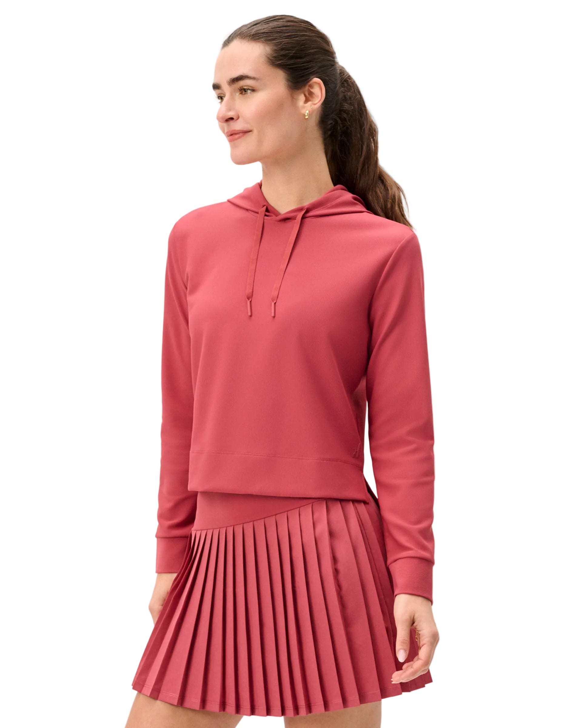 Johnnie-O - Women's Hoppin Ribbed Knit Performance Hoodie