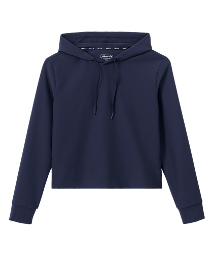 Johnnie-O Sweatshirts XS / Navy Johnnie-O - Women's Hoppin Ribbed Knit Performance Hoodie