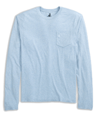 johnnie-O T-shirts S / Light Blue johnnie-O - Brennan Heathered Long Sleeve T-Shirt