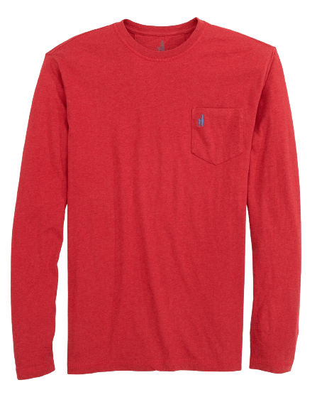 johnnie-O T-shirts S / Ruby Red johnnie-O - Brennan Heathered Long Sleeve T-Shirt