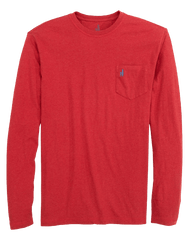 johnnie-O T-shirts S / Ruby Red johnnie-O - Brennan Heathered Long Sleeve T-Shirt