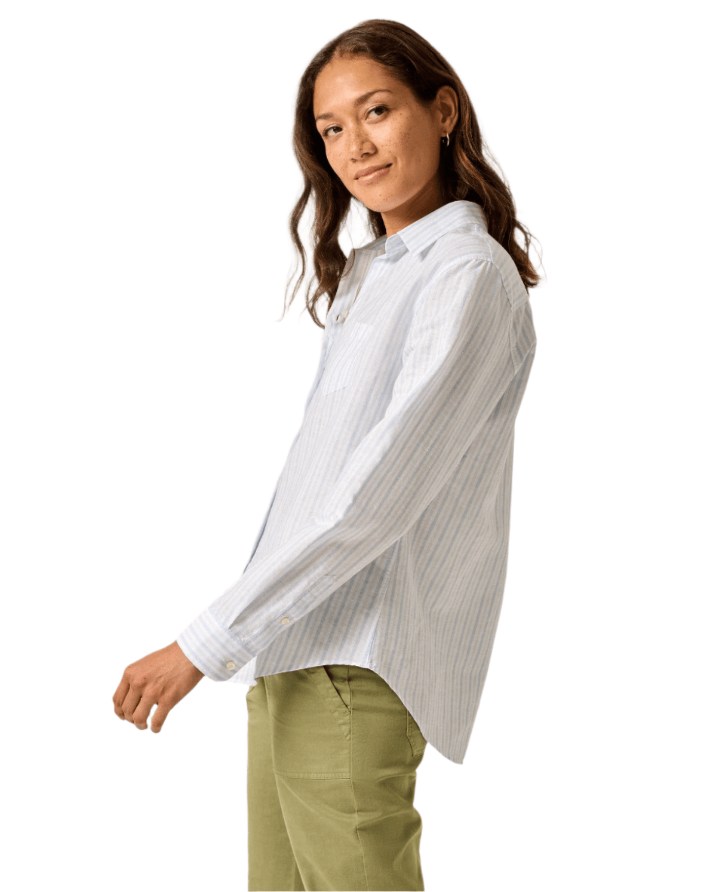 Johnnie-O Woven Shirts Johnnie-O - Women's Frieda Cotton Linen Button-Down Shirt