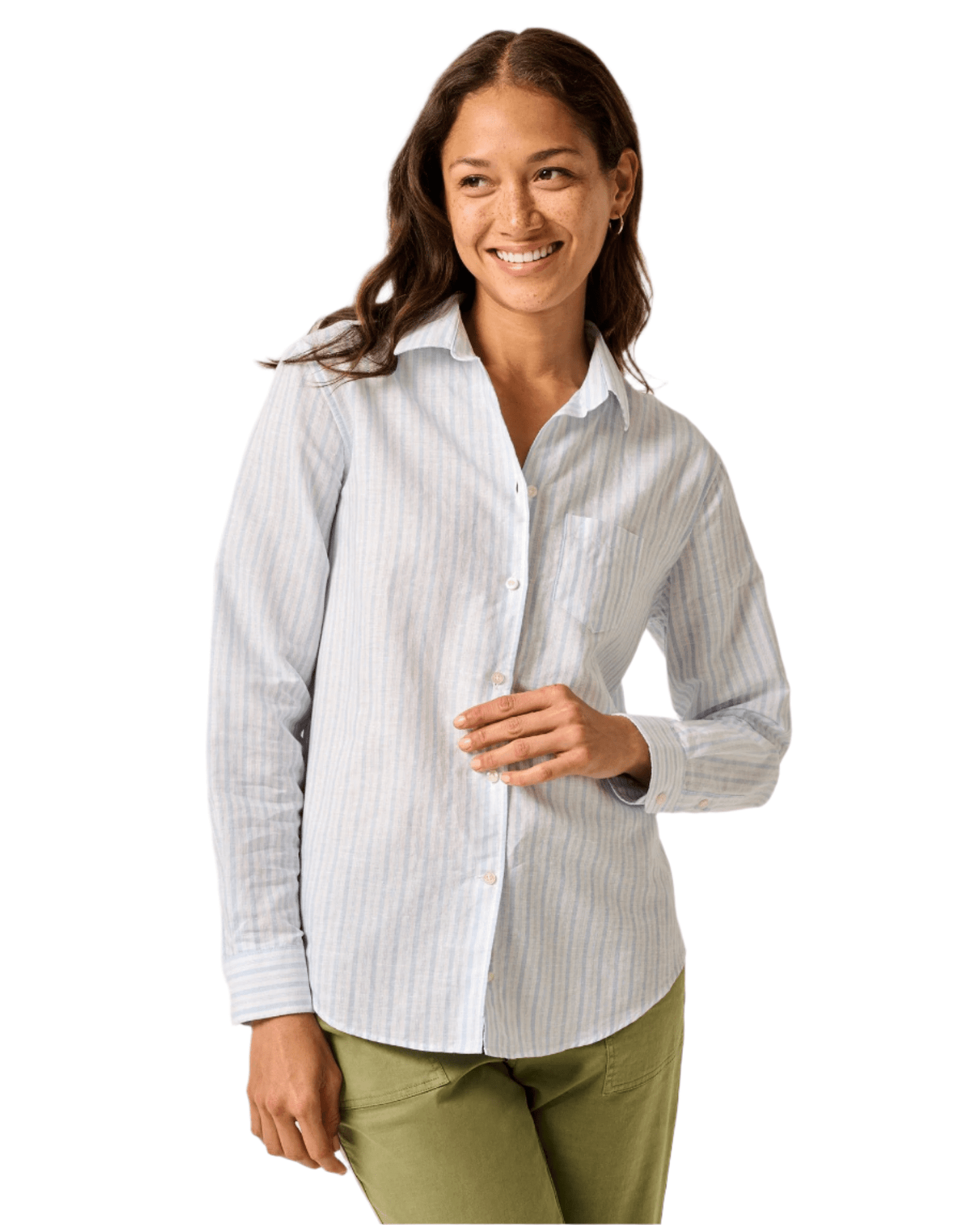 Johnnie-O Woven Shirts Johnnie-O - Women's Frieda Cotton Linen Button-Down Shirt