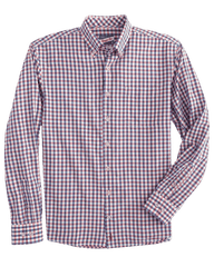 johnnie-O Woven Shirts S / Malibu Red johnnie-O - Abner Hangin' Out Button Up Shirt