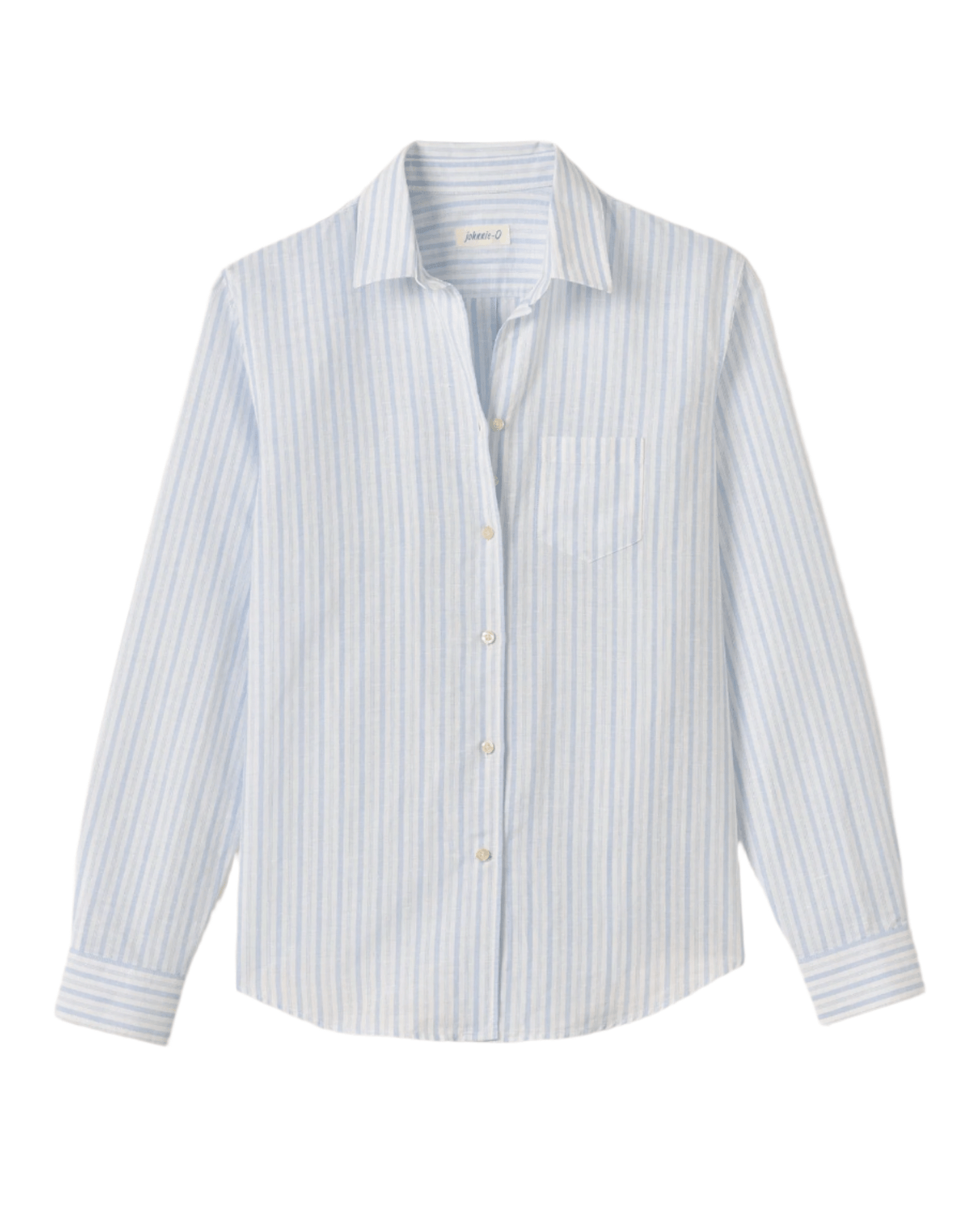 Johnnie-O Woven Shirts XS / White Johnnie-O - Women's Frieda Cotton Linen Button-Down Shirt