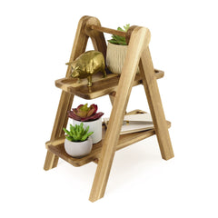 La Cuisine Accessories One Size / Wood La Cuisine - 2-Tier Serving Tray