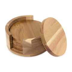 La Cuisine Accessories One Size / Wood La Cuisine - Coaster Set