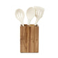 La Cuisine Home & Office One Size / Wood La Cuisine - Kitchen Canister with Utensils