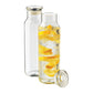 Libbey Glass Drinkware One Size / Clear Libbey Glass - 24oz Glass Water Bottle w/ Press-On Lid