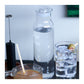 Libbey Glass Drinkware One Size / Clear Libbey Glass - 24oz Glass Water Bottle w/ Press-On Lid