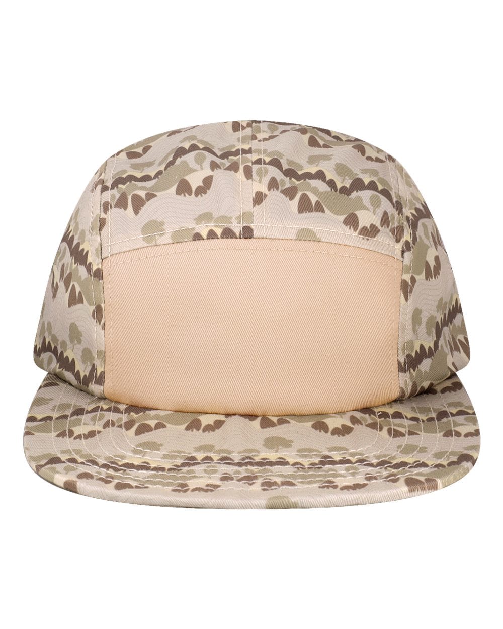 LOCALE Headwear Adjustable / Beige Wavy Trees LOCALE - Five-Panel Camper Hat
