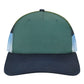 LOCALE Headwear Adjustable / Deep Teal/Lake Moonrise/Navy LOCALE - Plain Front Five-Panel Trucker Cap