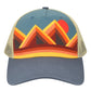LOCALE Headwear Adjustable / Mountain Contours Maroon/Slate LOCALE - Trucker Cap