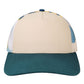 LOCALE Headwear Adjustable / Natural/Sunburst Waves/Deep Blue LOCALE - Plain Front Five-Panel Trucker Cap